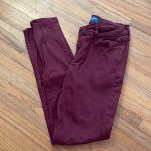 Old Navy Burgundy Jeans